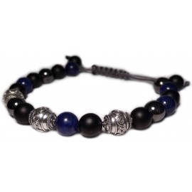 Le shamballa bracelet perles Lapis lazuli