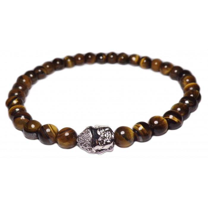 bracelet perles Oeil de tigre petites