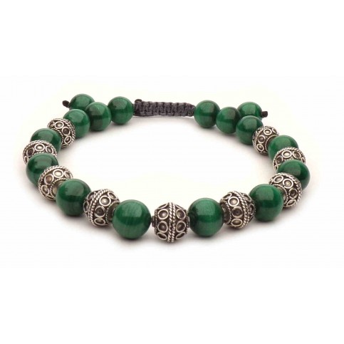 bracelet malachite shamballa vrai