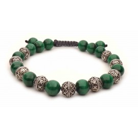 Le bracelet shamballa perles Malachite