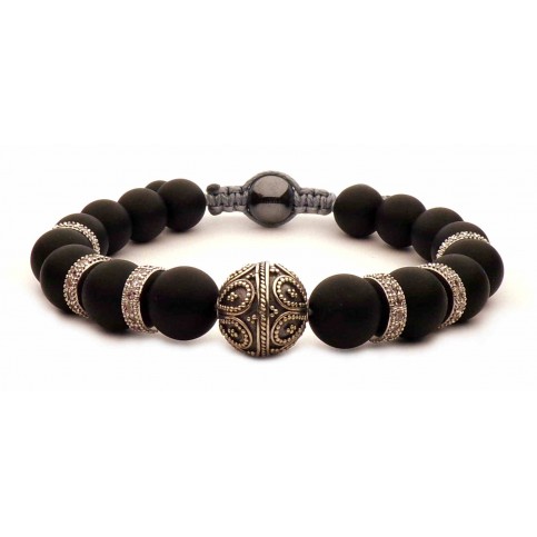 bracelet shamballa noir