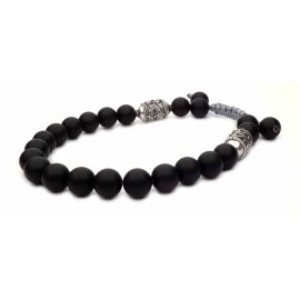 Le bracelet shamballa perles noir