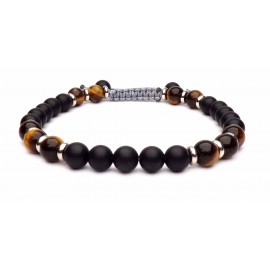 Le bracelet perles Onyx et Oeil de tigre