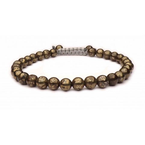 bracelet shamballa pyrite