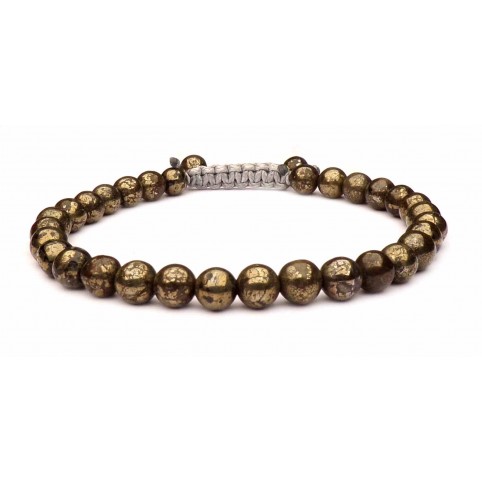 bracelet pierre pyrite