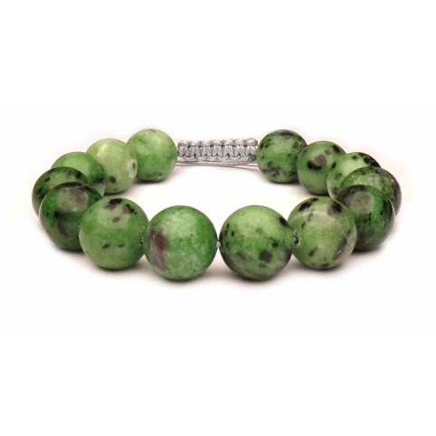 bracelet pierre rubis zoisite