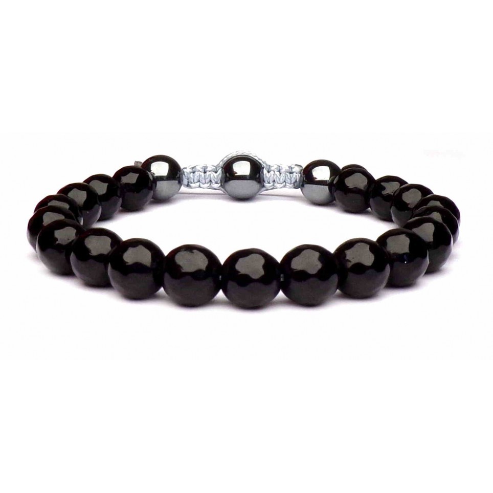 bracelet boules noir