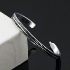 Bracelet ouvert vintage en argent 925