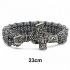 Bracelet corde de survie, marteau de Thor, pour hommes 