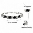 bracelet acier et perles homme