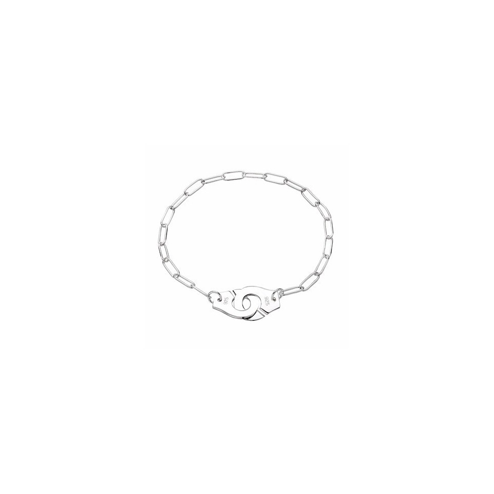 bracelet argent menottes