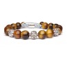 Bracelet shamballa oeil de tigre vrai