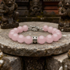 Bracelet Quartz rose et argent