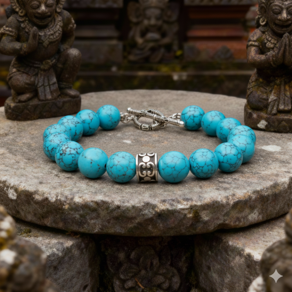 Bracelet en Turquoise et argent