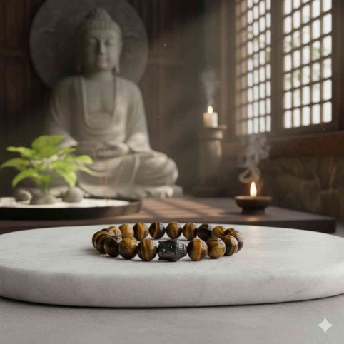 bracelet protection oeil de tigre bouddha
