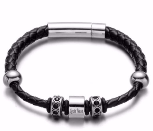 bracelet cuir noir homme