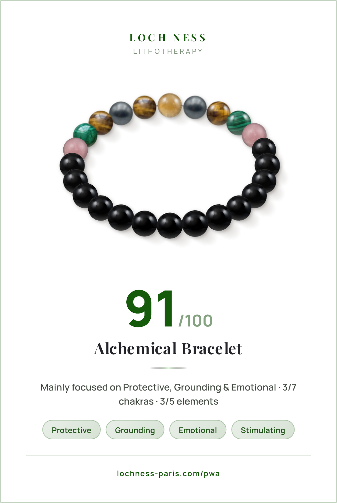Black Onyx and Tiger's Eye Bracelet: Meaning, Chakras & Properties