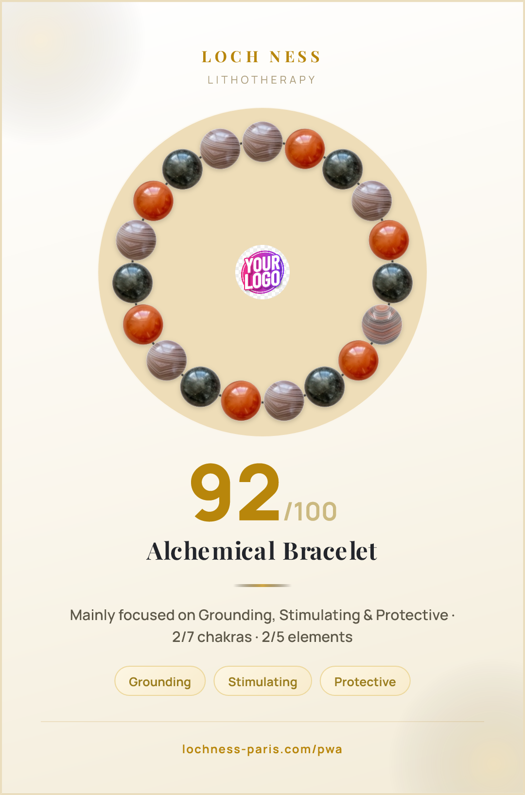 Pulsera de Ágata de Botswana & Cornalina: significado y beneficios