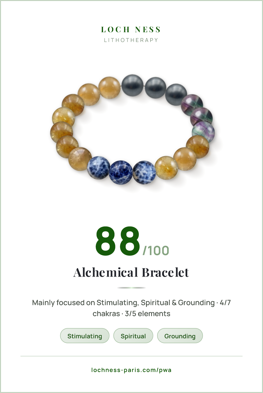 Citrine and Matte Hematite Bracelet: Meaning & Properties