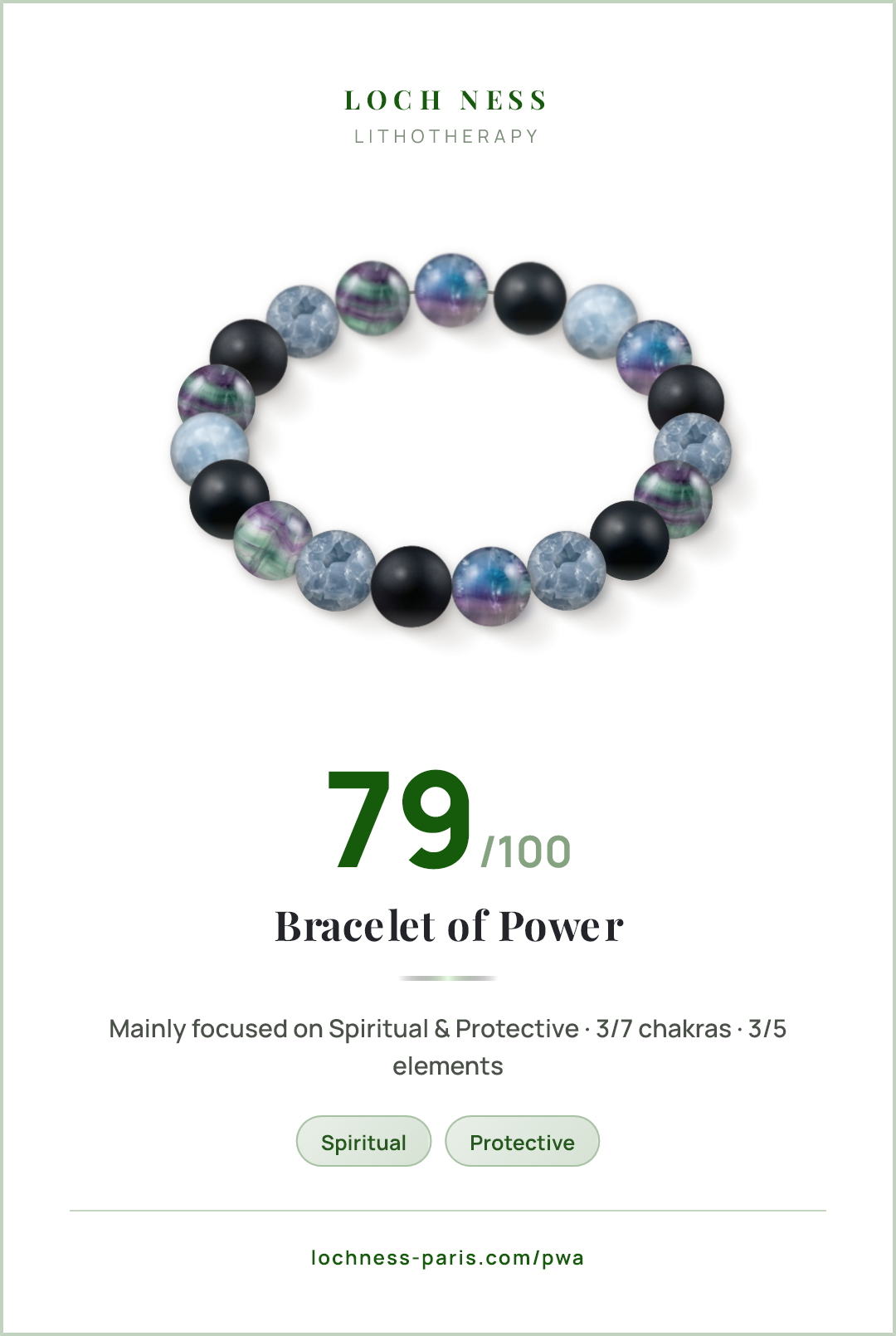 Fluorite and Matte Onyx Bracelet: Meaning, Chakras & Properties