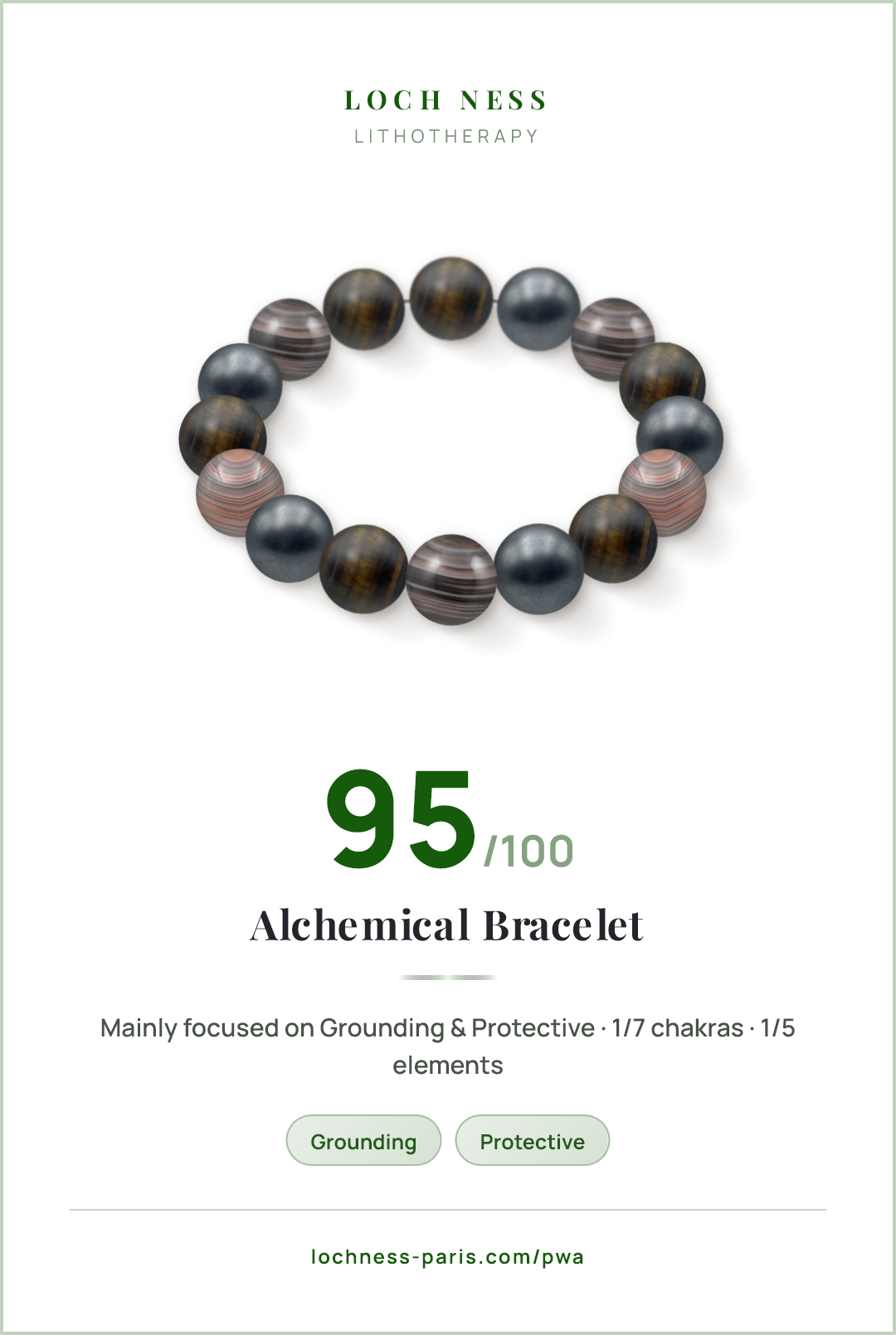 Iron Eye and Matte Hematite Bracelet: Meaning, Chakras & Properties