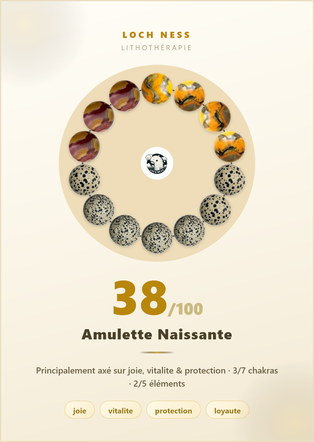 Bracelet Jaspe Dalmatien &amp; Jaspe Bumblebee · Joie et Vitalite | Loch Ness Paris