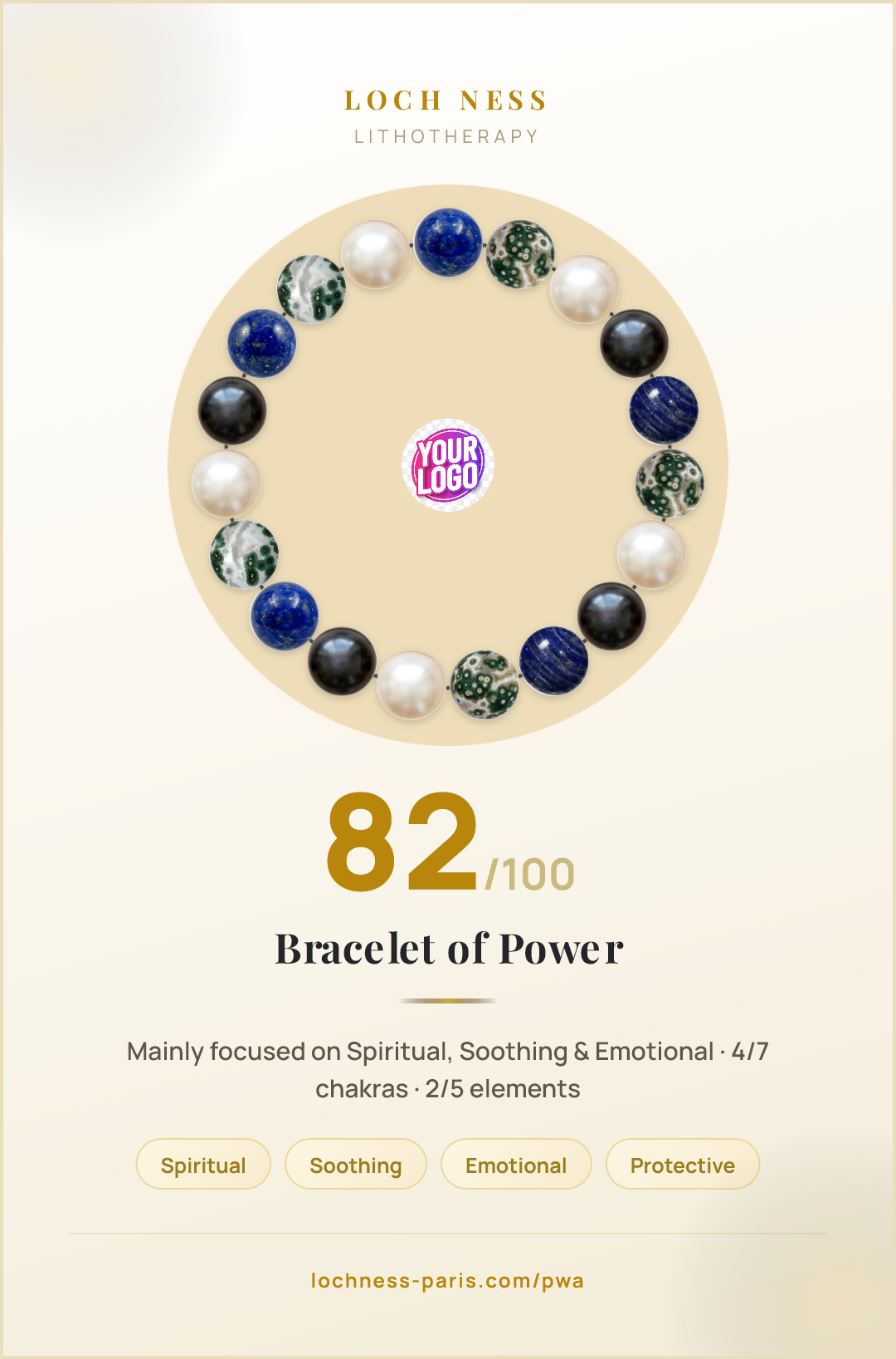 Lapis Lazuli and Ocean Jasper Bracelet · Spiritual and Soothing | Loch Ness Paris