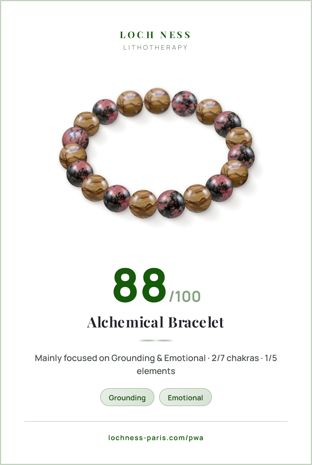 Picture Jasper & Rhodonite Bracelet: Meaning, Chakras & Properties