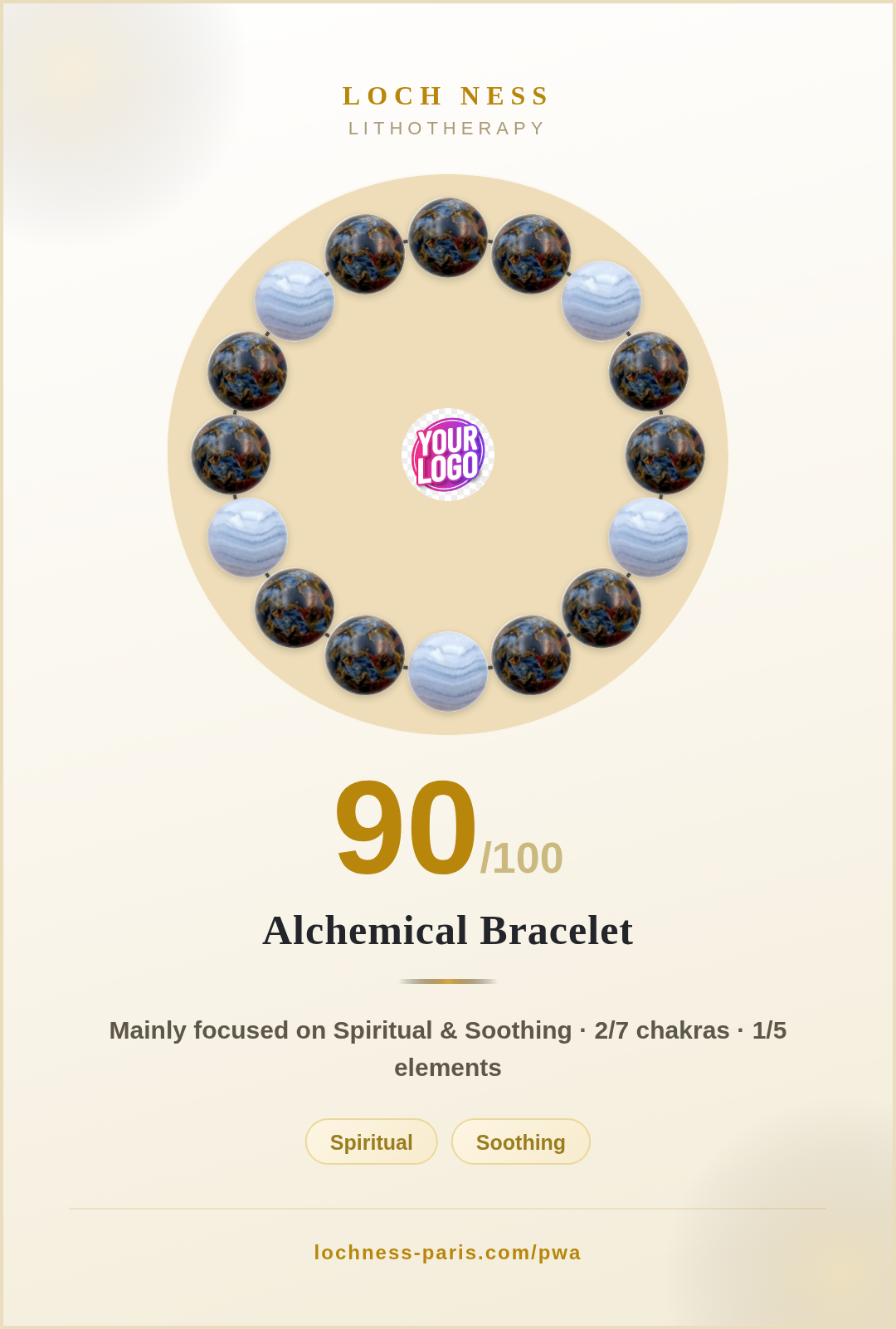 Pulsera de Pietersita y Ágata de encaje azul: significado y beneficios