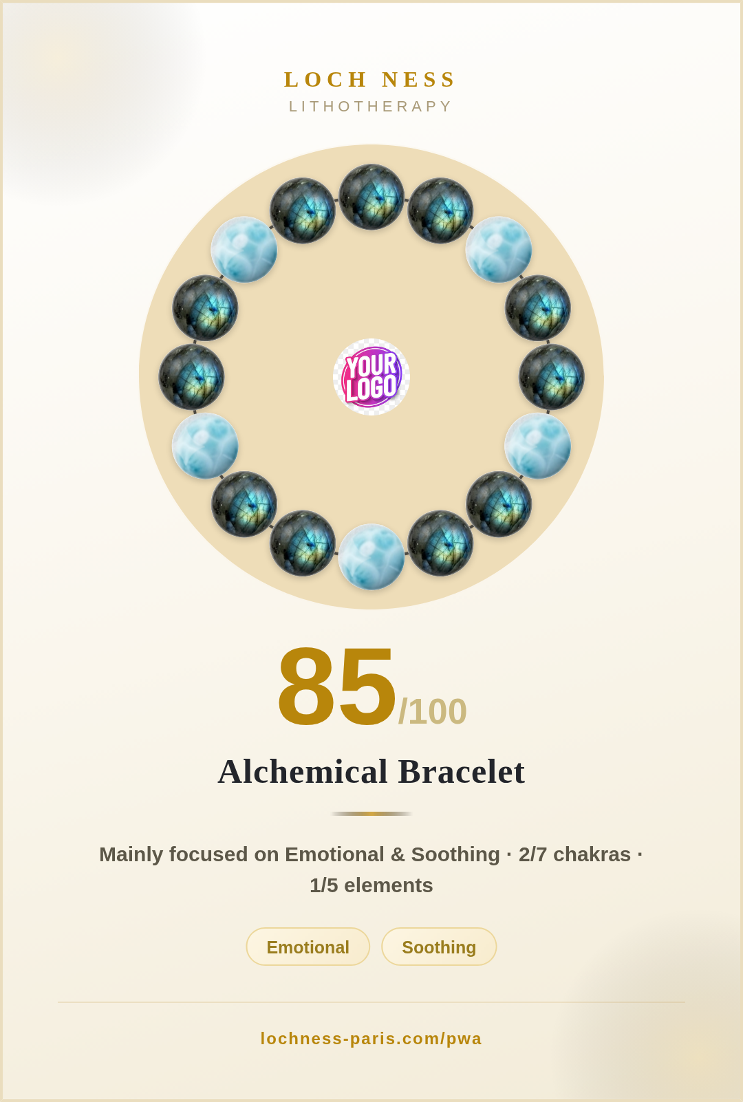 Pulsera de Serpentina & Larimar: significado, beneficios y chakras