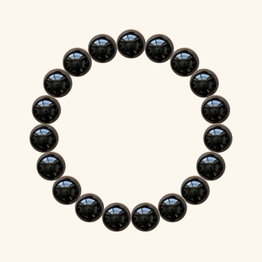 Pulsera de Ónix negro, hecha a mano por encargo