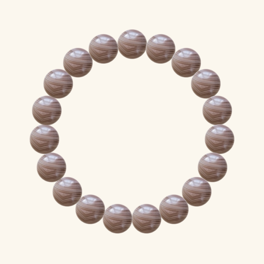 Pulsera de Ágata de Botswana, hecha a mano por encargo