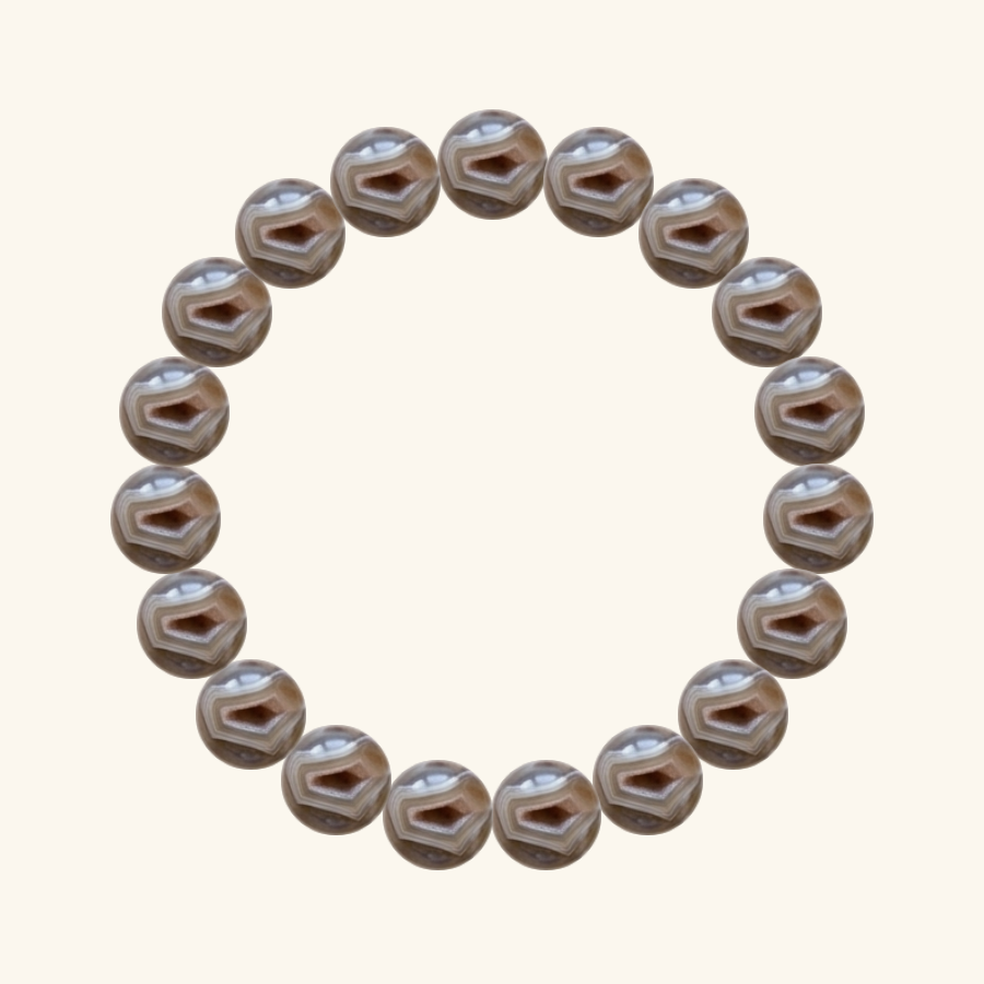 Pulsera de Ágata geoda, hecha a mano por encargo
