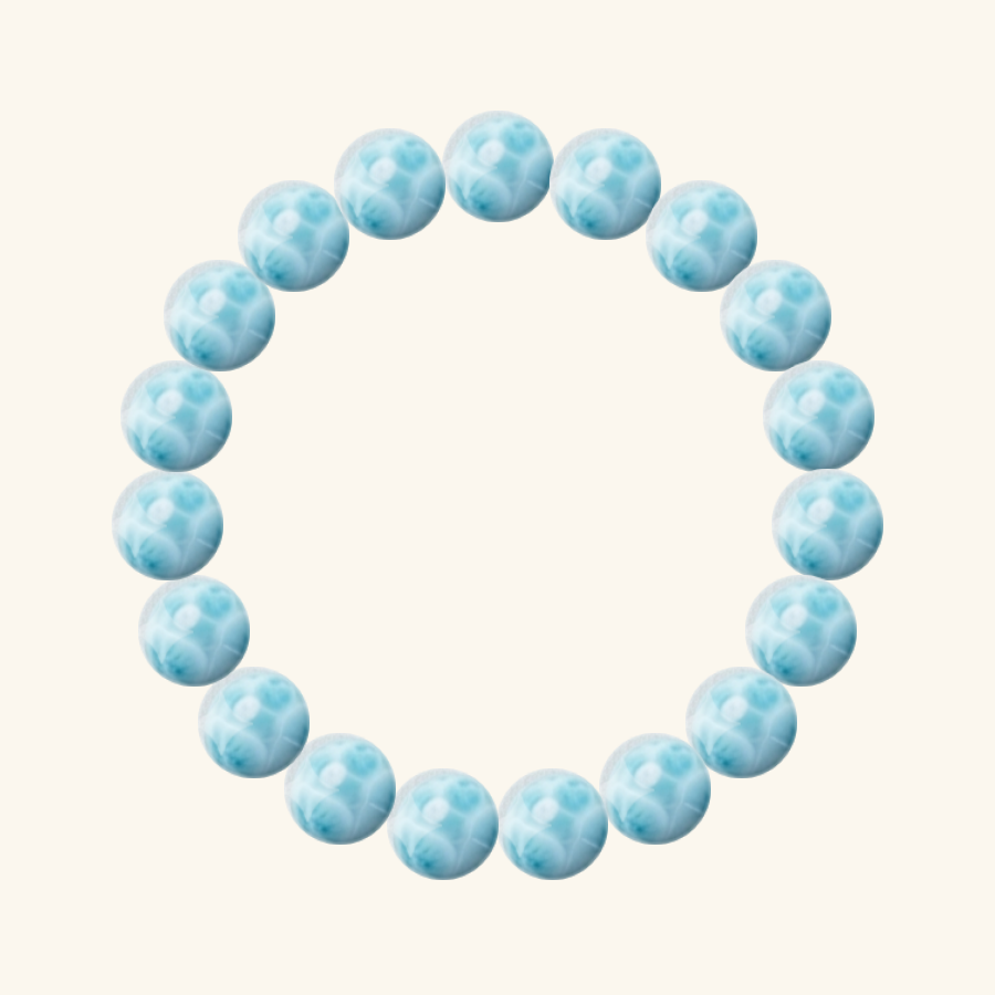 Pulsera de Larimar, hecha a mano por encargo