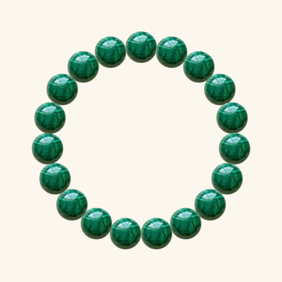 Pulsera de Malaquita, hecha a mano por encargo