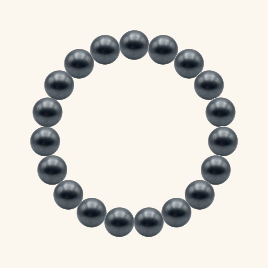 Pulsera de Hematita mate, hecha a mano por encargo