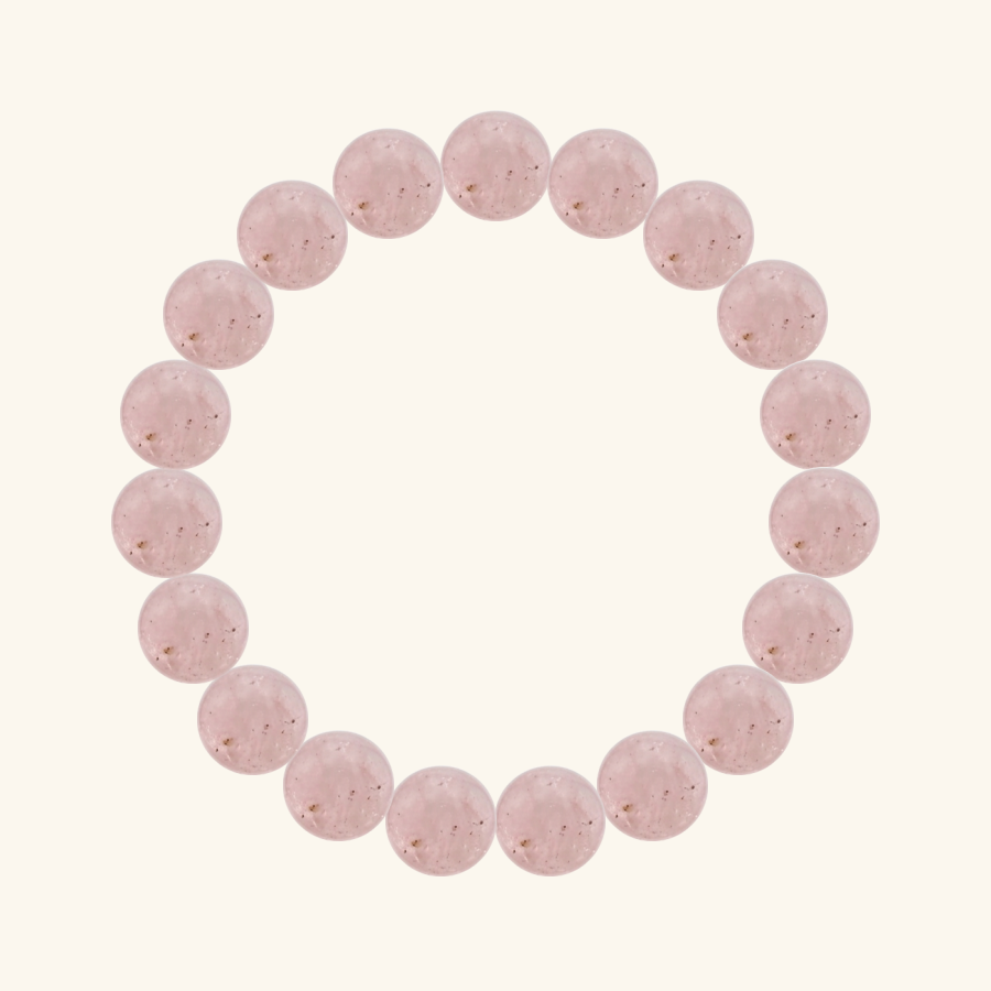 Pulsera de Morganita, hecha a mano por encargo