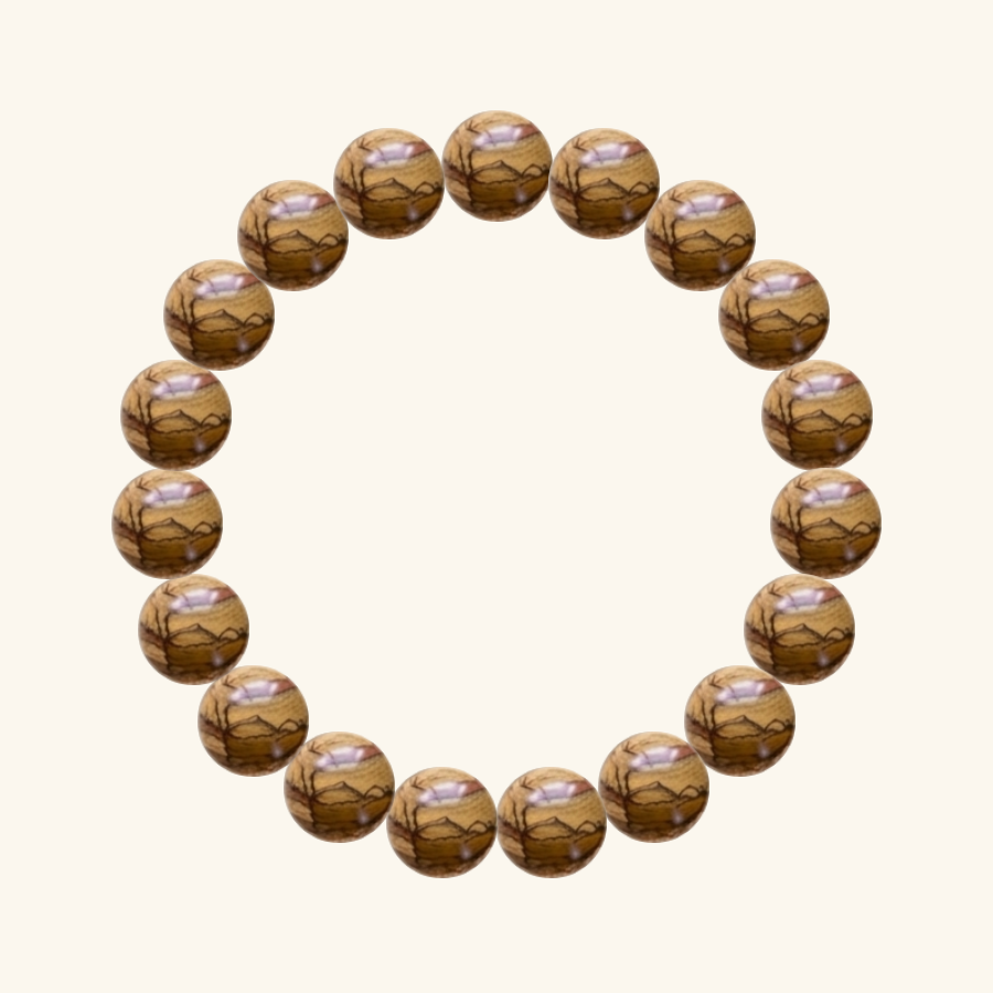 Pulsera de Jaspe paisaje, hecha a mano por encargo