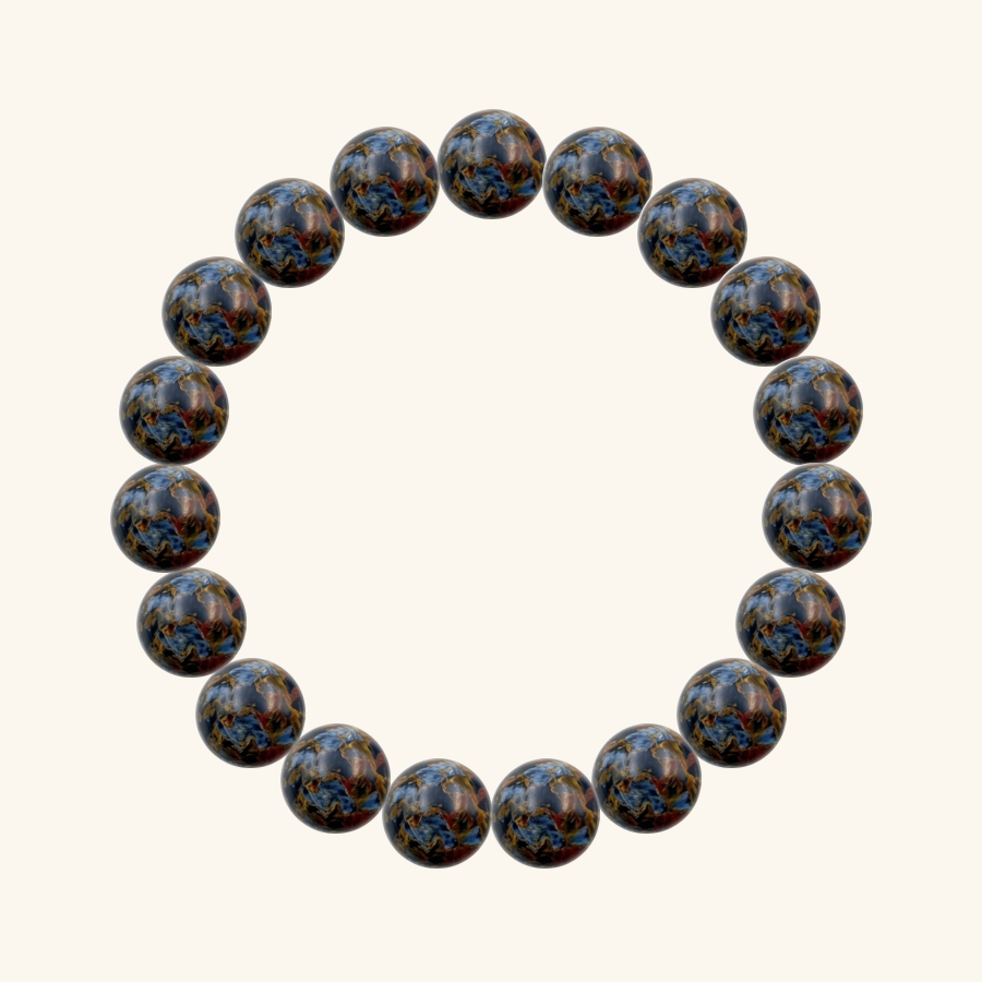 Pulsera de Pietersita, hecha a mano por encargo