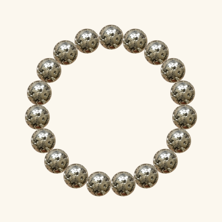 Pulsera de Pirita, hecha a mano por encargo