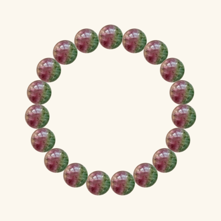 Pulsera de Turmalina multicolor, hecha a mano por encargo