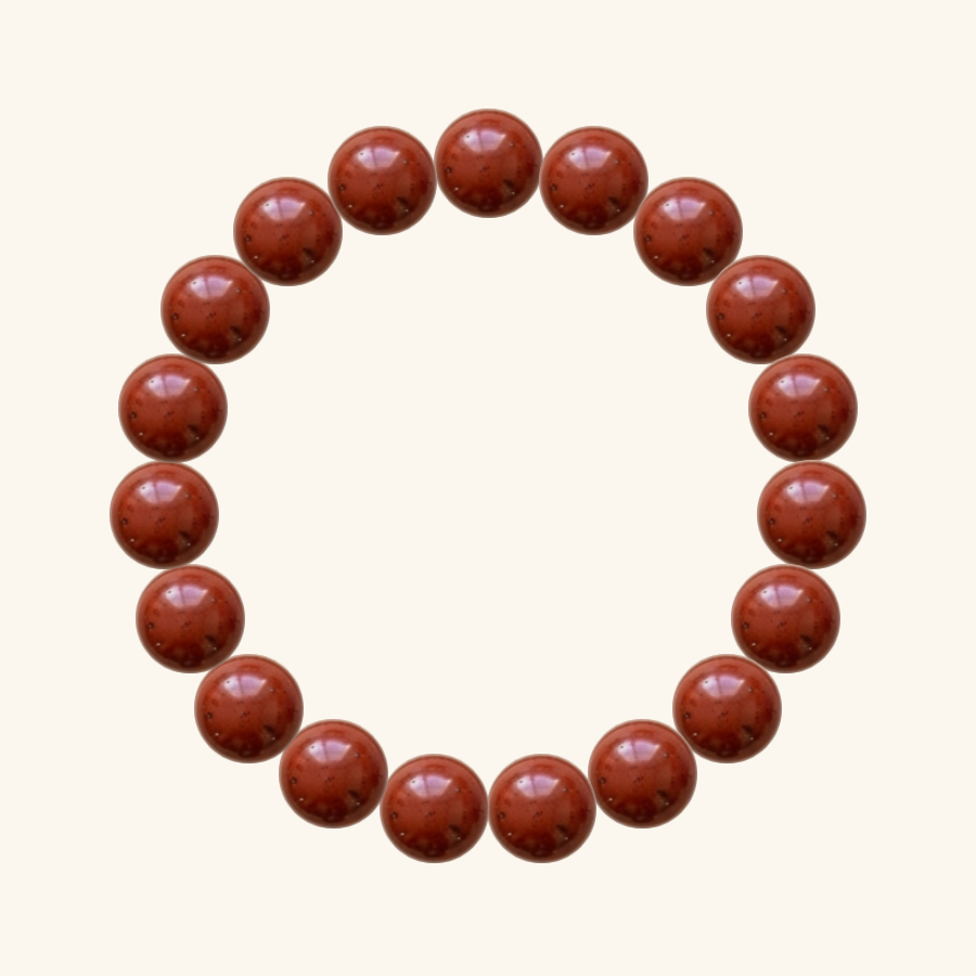 Pulsera de Jaspe rojo, hecha a mano por encargo