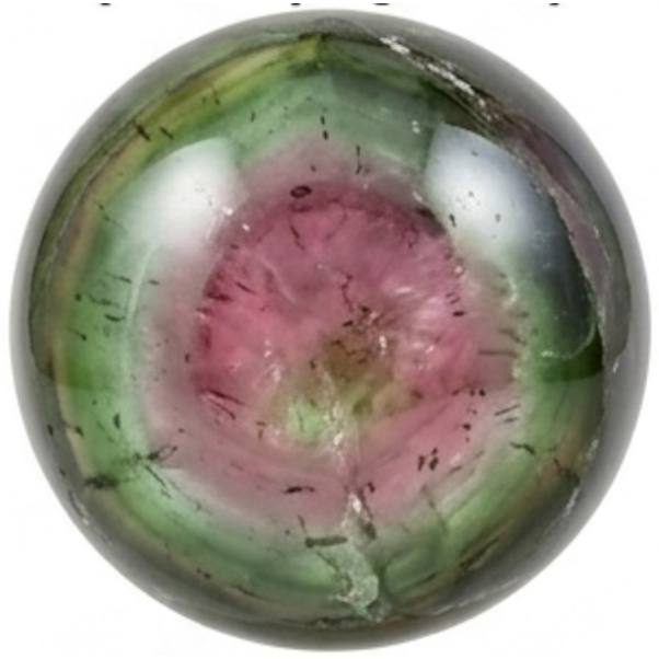 Rainbow Tourmaline natural stone bead