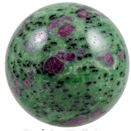 Ruby Zoisite natural stone bead