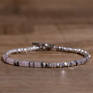 Sleek Hematite & Stainless Steel Bracelet - Image 7