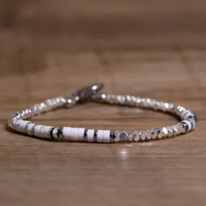 Sleek Hematite & Stainless Steel Bracelet - Image 13