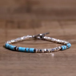Sleek Hematite & Stainless Steel Bracelet - Image 17