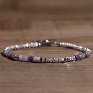 Sleek Hematite & Stainless Steel Bracelet - Image 14