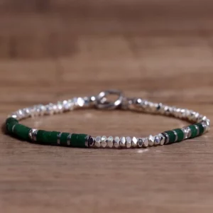 Sleek Hematite & Stainless Steel Bracelet - Image 9