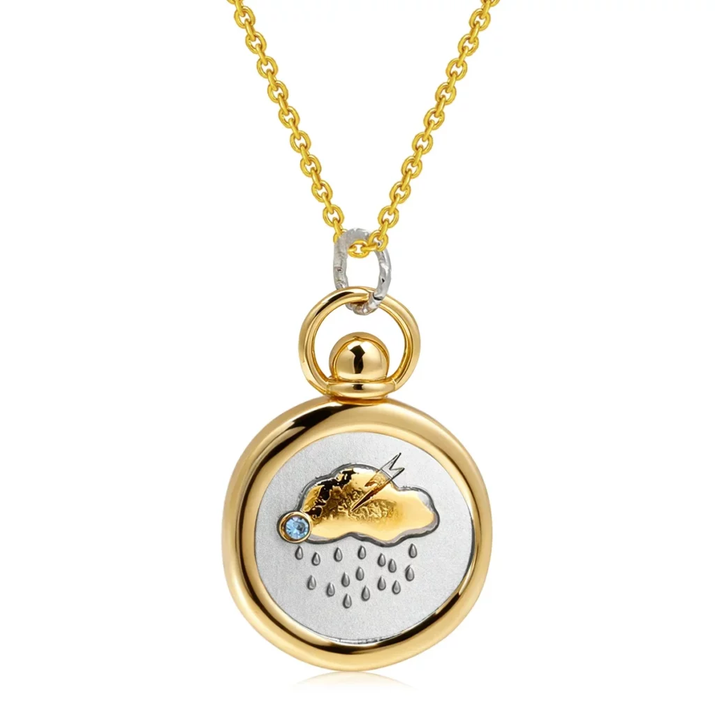 Zodiac Sign Tarot Card Pendant Necklace for Men and Women